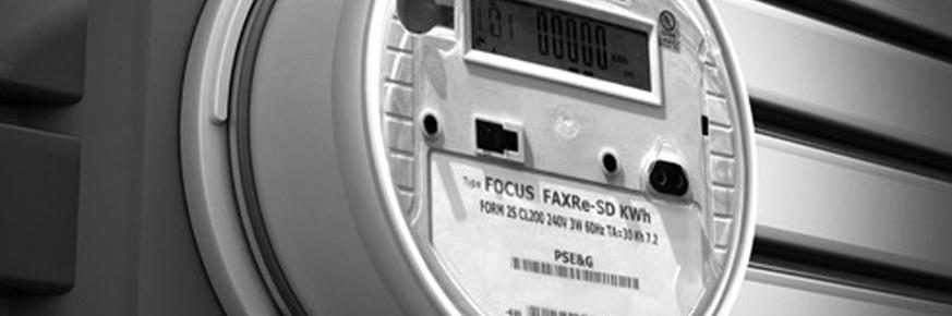 A PSE&G smart meter is shown.