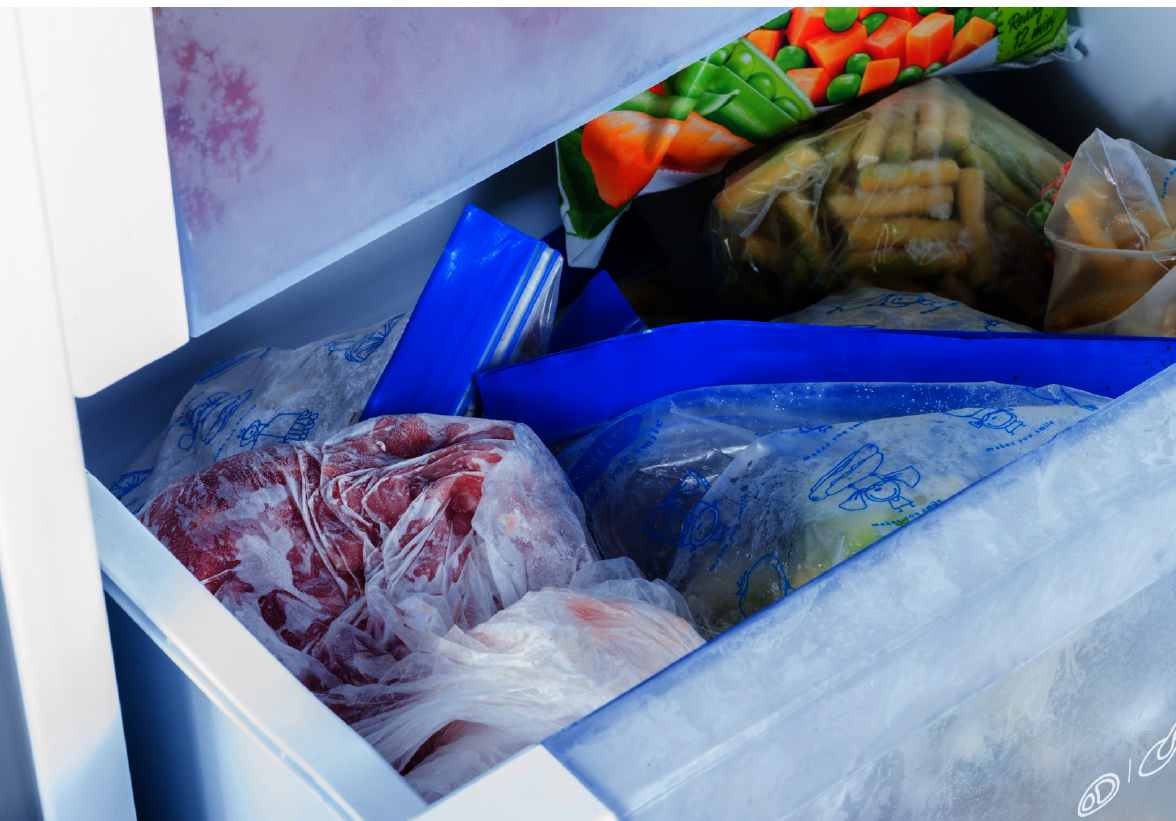 Food store inside a refrigerator